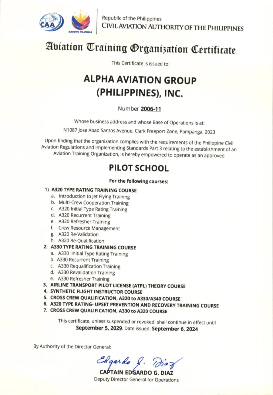 CAAP Certificate - AAGP ATOC (5 Sept 2029)